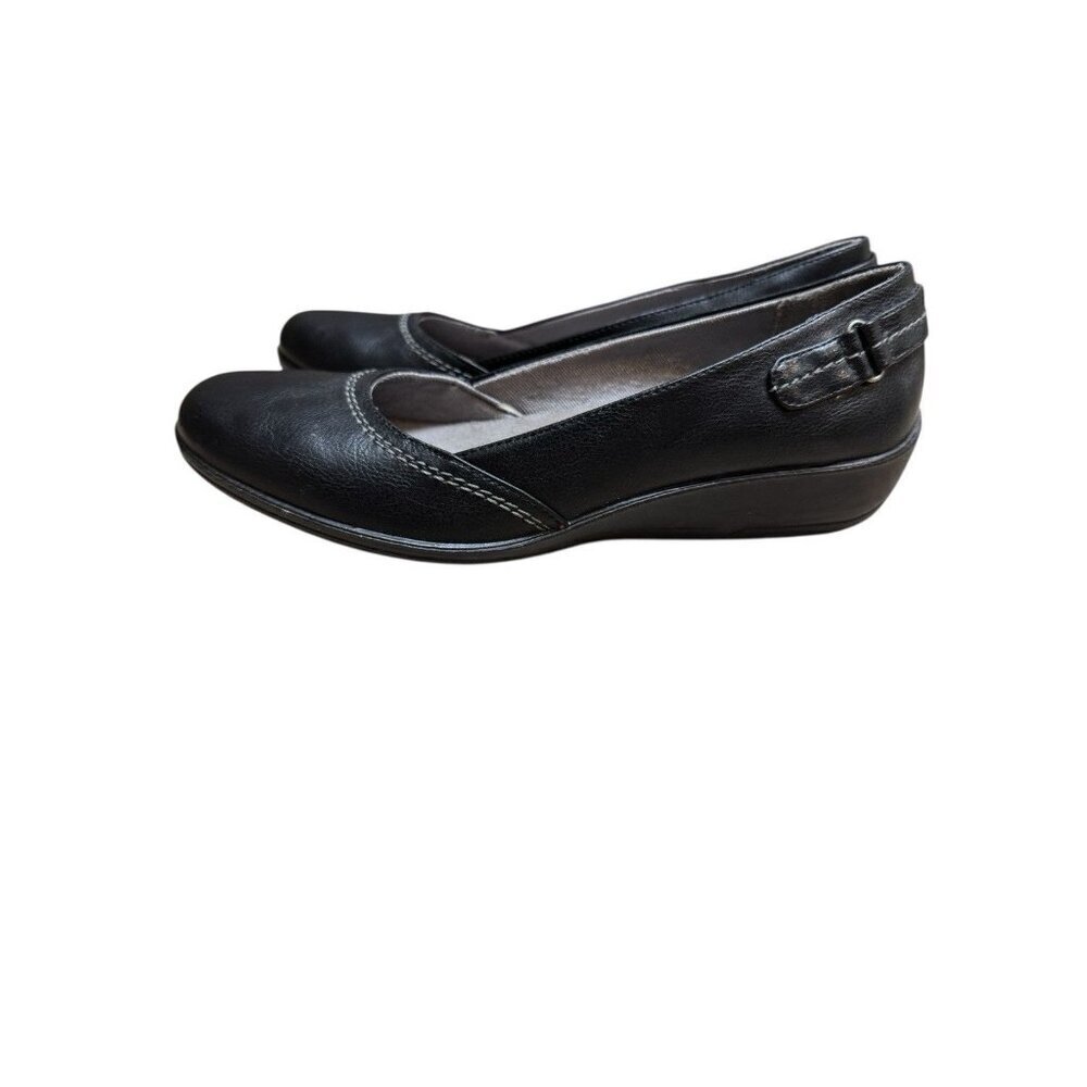 LifeStride Velocity Flex Black Wedge Pumps Memory Foam Women’s Size 10